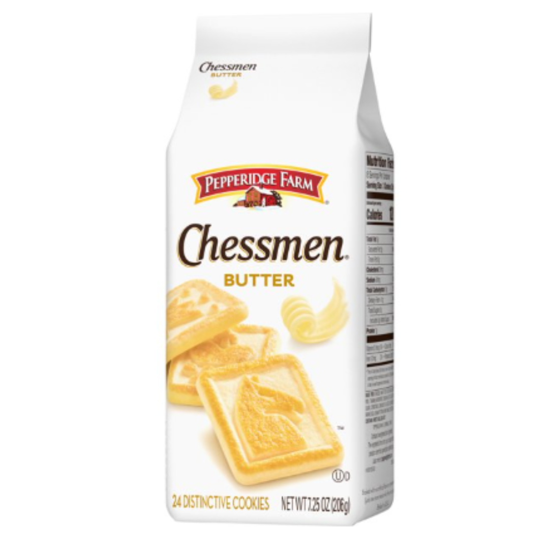 Pepperidge Farm Chessmen Butter Cookies 7.25oz ペパリッジファーム チェスメン バタークッキー 206g  24枚入り