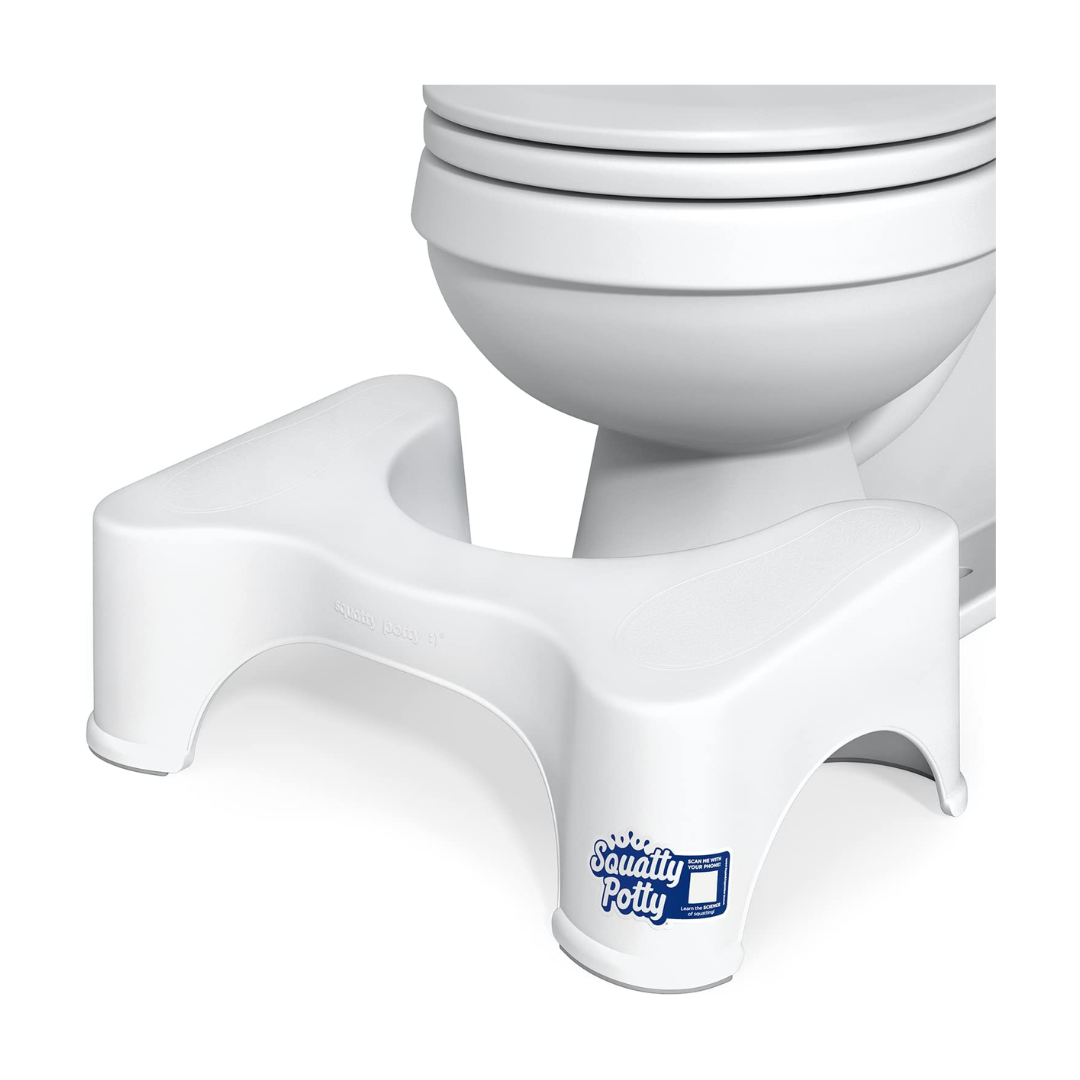Squatty Potty The Original Bathroom Toilet Stool, White, 7 Inch height –  AERii