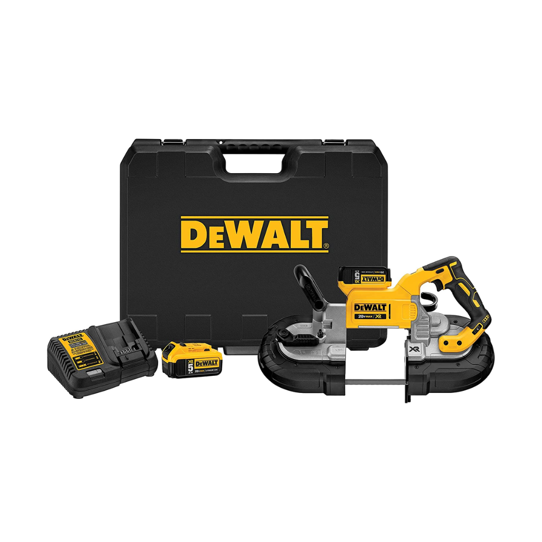 DEWALT DCS374P2 20V MAX Portable Band Saw Kit, Deep Cut – AERii