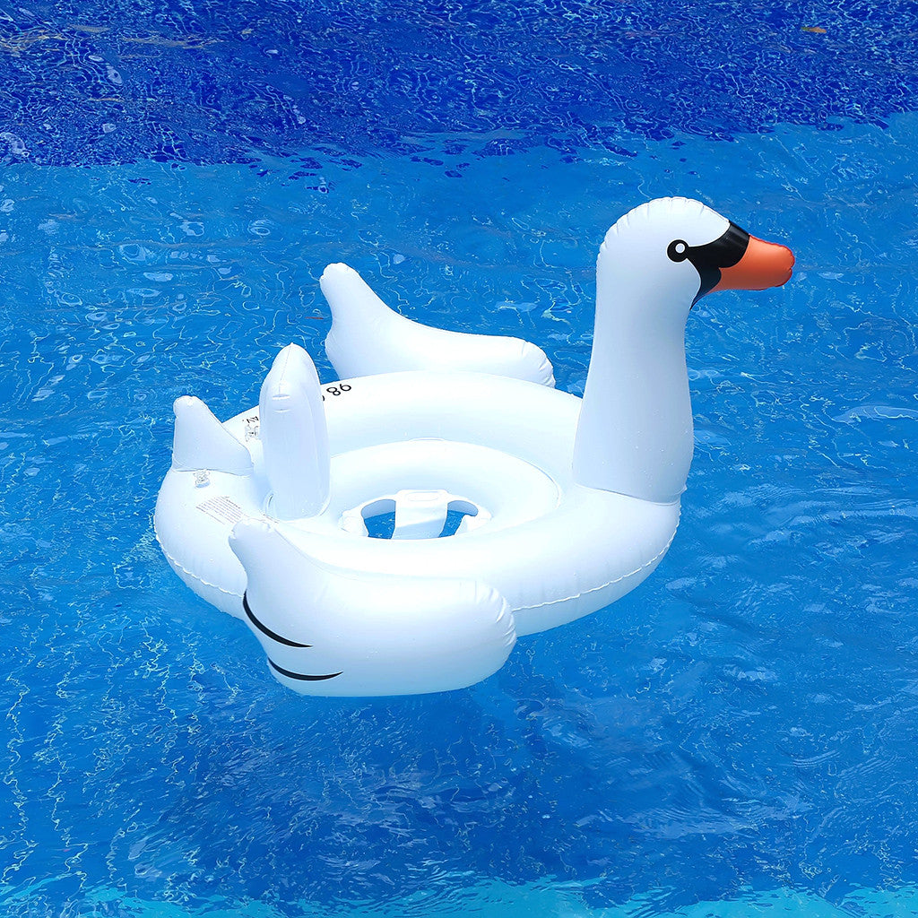 Summerella Swan, Inflatable Swan Lap Pool Floats for Kids Swim Rings I –  AERii