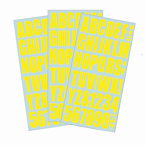Sticker numbers and signs 