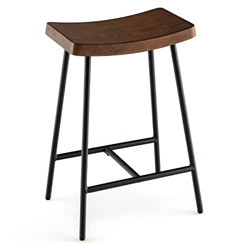 Black metal bar stool 24 online inch