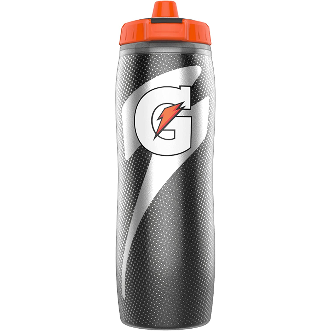 Gatorade Insulated Squeeze Bottle, Black, BPA Free, Double-Wall