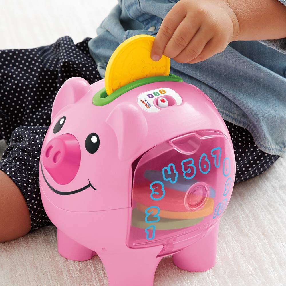 Fisher-Price Laugh & Learn Smart Stages Piggy Bank, Cha-ching! WORKING !!!