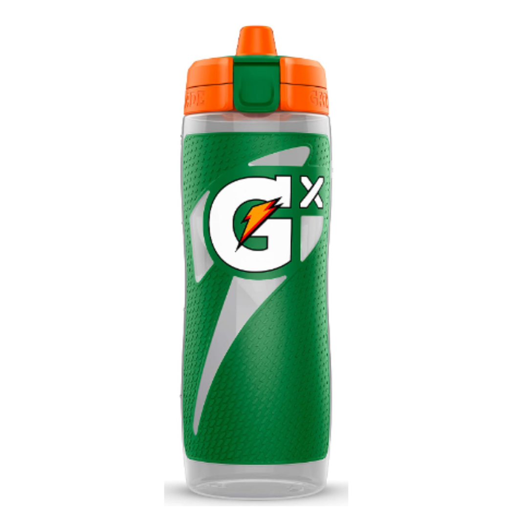 Gatorade Gx Hydration System, Non-Slip Gx Squeeze Bottles, Green