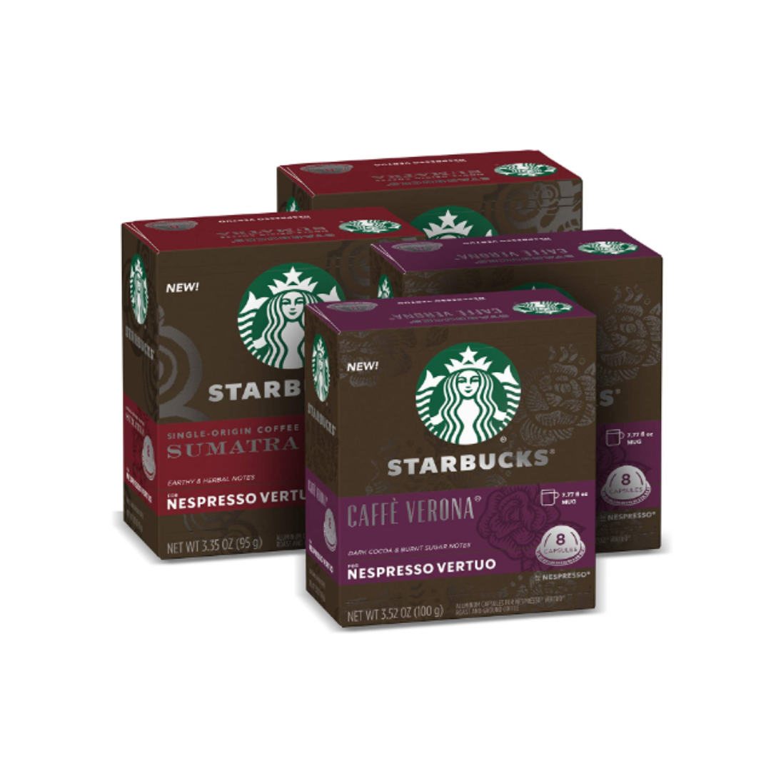 Starbucks By Nespresso Coffee Pods Variety Pack 60 Capsules (10 of