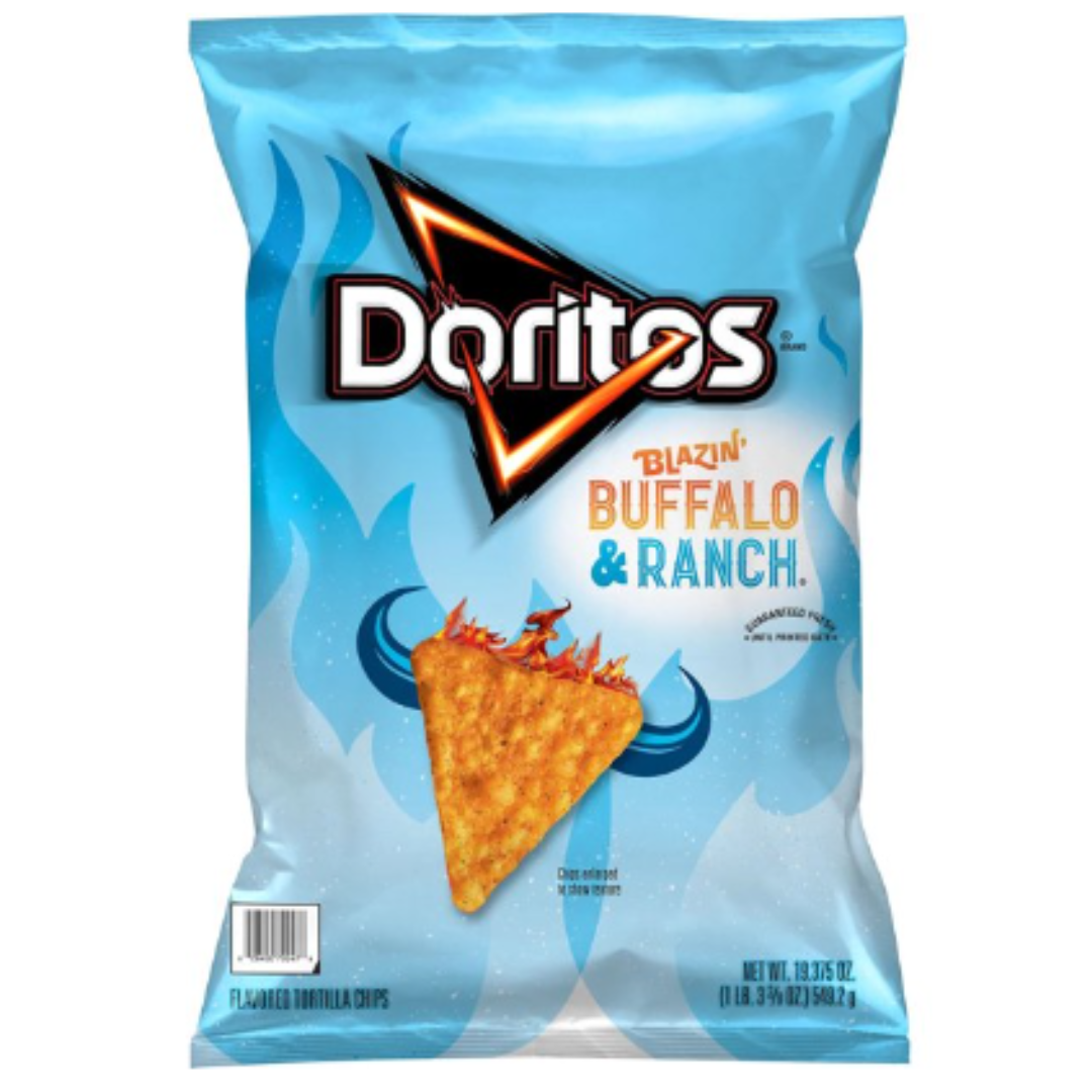 Doritos Tortilla Chips Blazin' Buffalo & Ranch, 19.375 Ounce – AERii