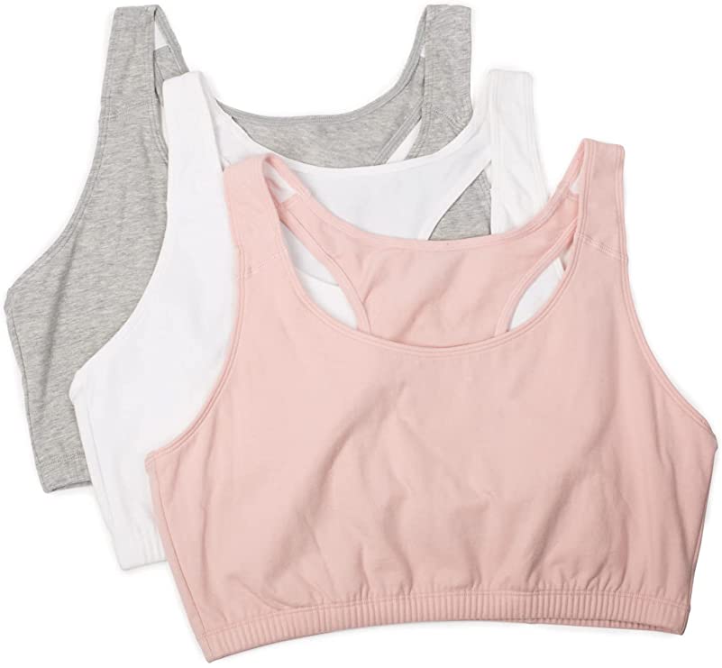 Fruit of the Loom Women's Built Up Tank Style Sports Bra, 3 Pack – AERii