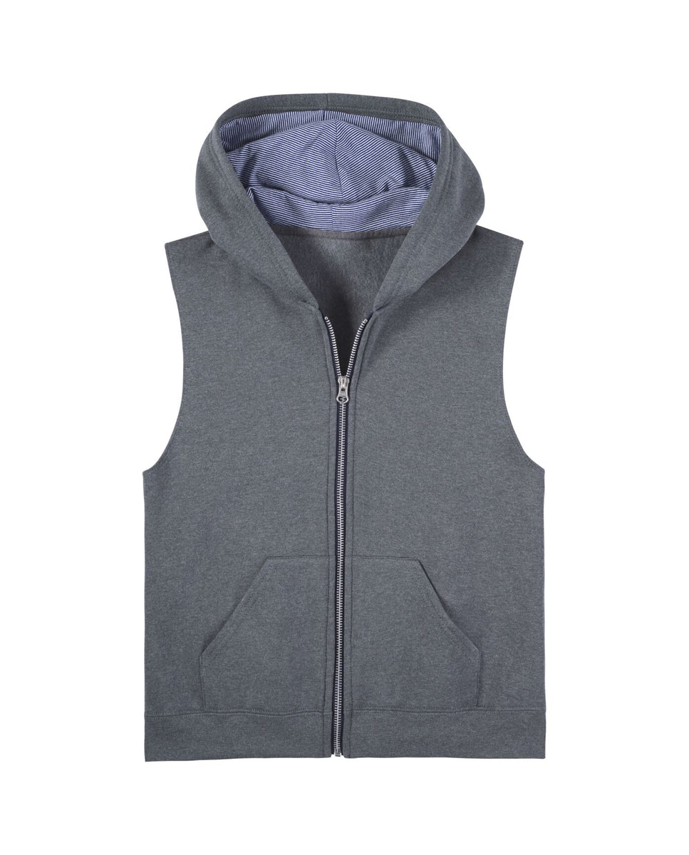 Boys' Fleece Full Zip Sleeveless Vest, Sweatshirts, Hoodies