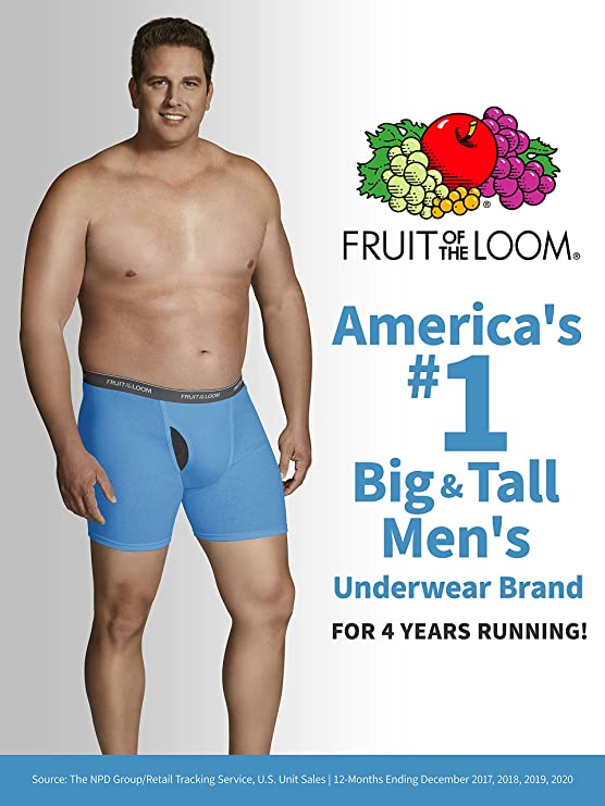 Buy Fruit of the Loom Men's BigMan White Brief, White, 2XB(Pack of 3) at