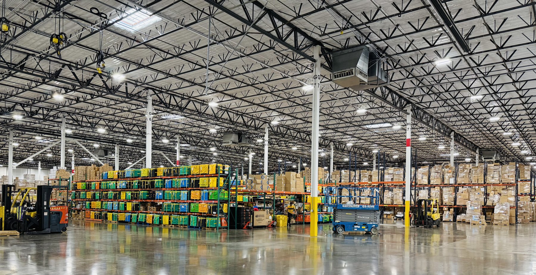 Inside the AERii warehouse in Sugar Land, Texas
