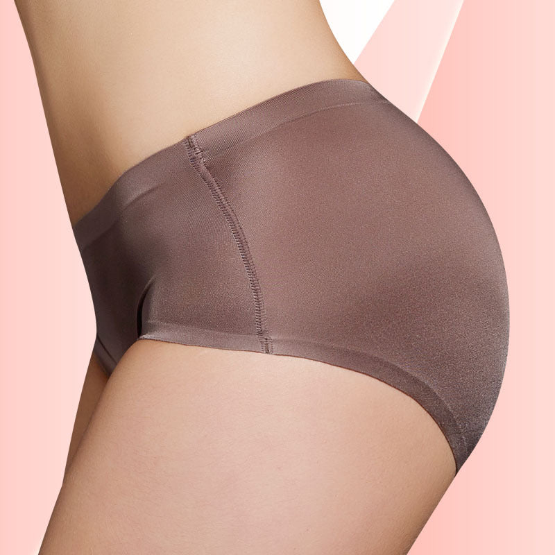 Solid Color Ice Silk Seamless Sexy Comfortable Panties