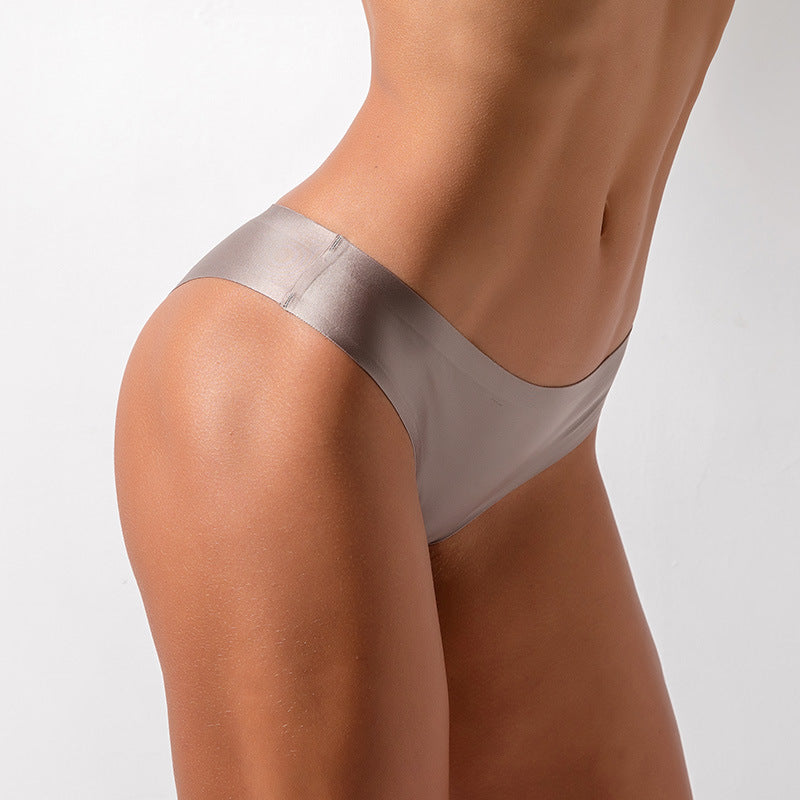 Thong Women's Ice Silk Seamless One-piece Panties
