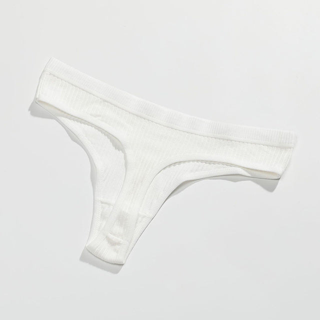 New Female Cotton Panties Low Thong