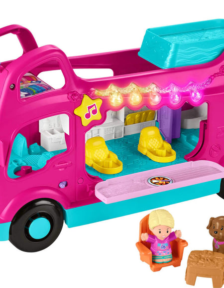 Fisher-Price Little People Barbie Dreamcamper RV Playset for Toddlers