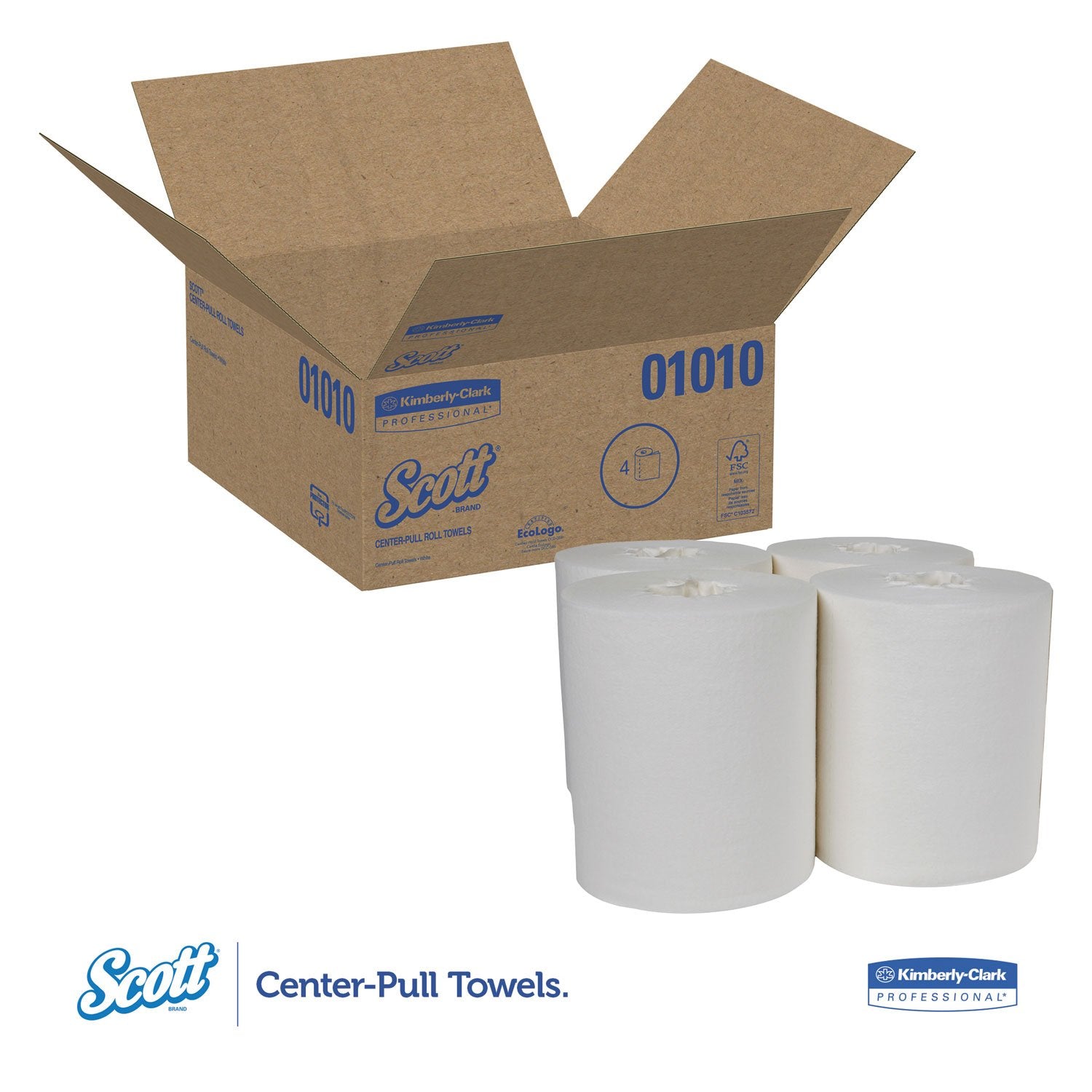 Scott Professional Center-Pull Roll Paper Towels 4 Rolls