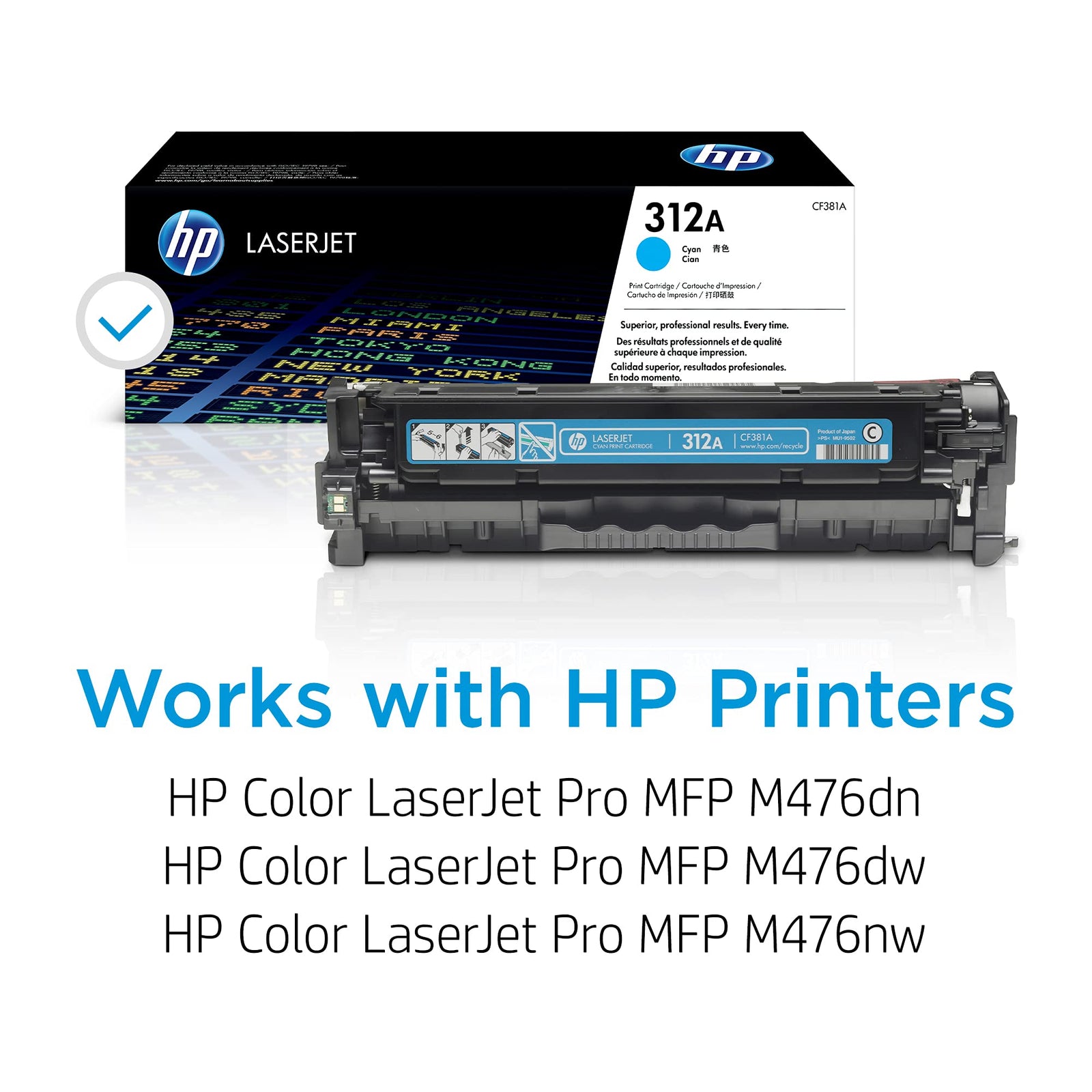 HP 312A Cyan Toner Cartridge for Color LaserJet Pro MFP M476