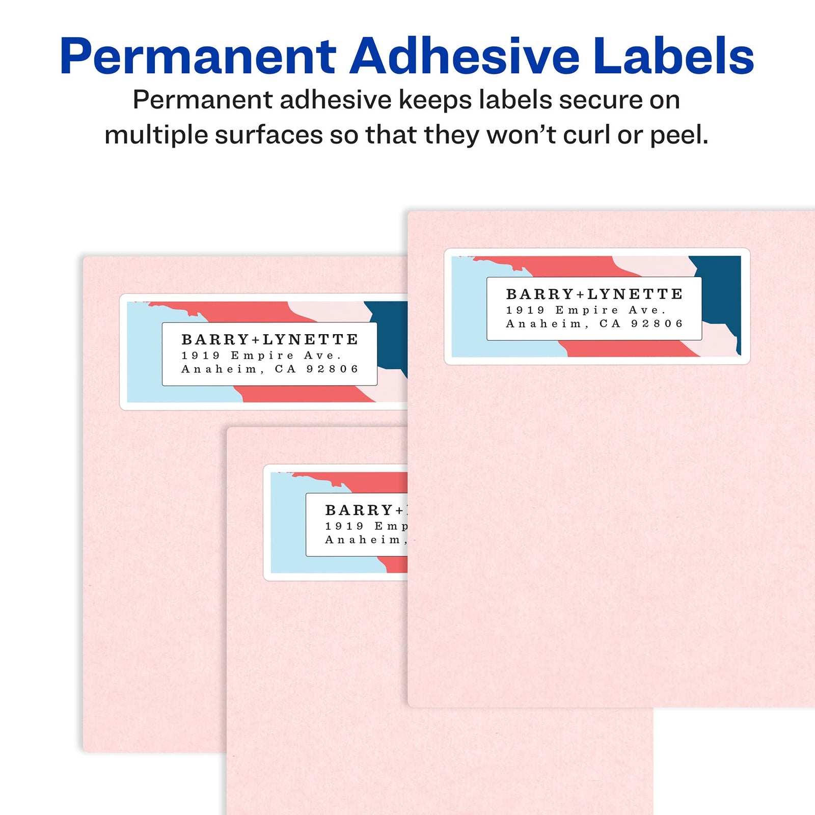 Avery Shipping Labels TrueBlock Technology 3 x 4 Pack of 40