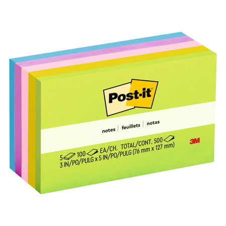 Post-it Pop-up Notes Floral Fantasy Collection 3x3 in, 5 Pads