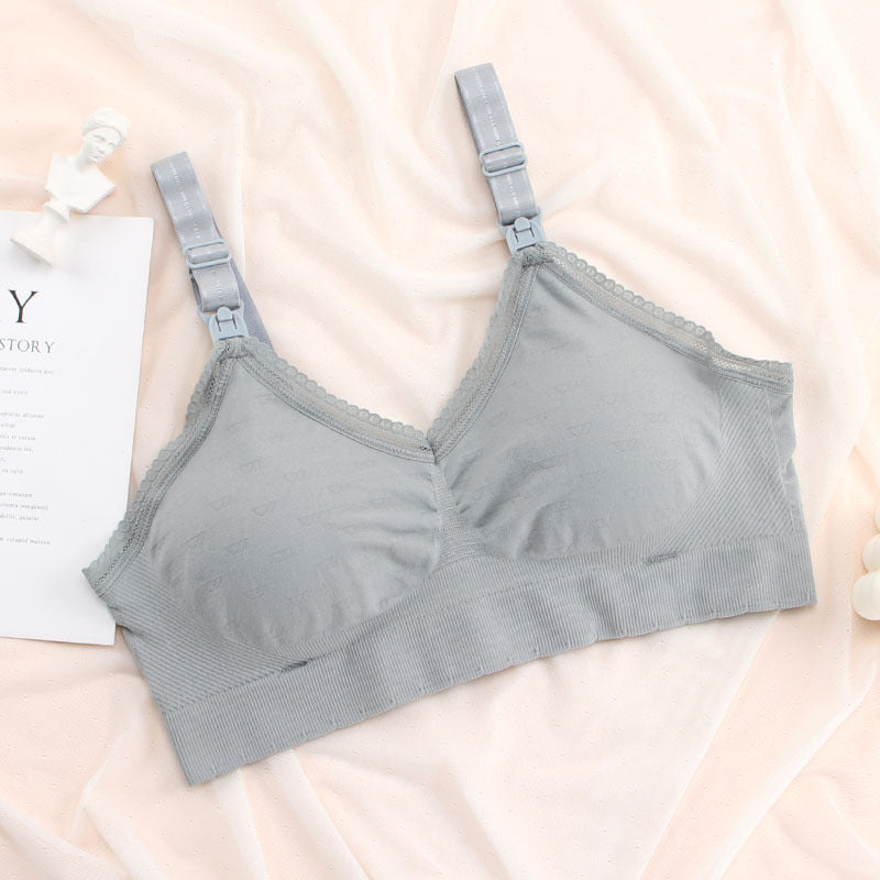 Maternity Front Button Lace Nursing Nursing Bra