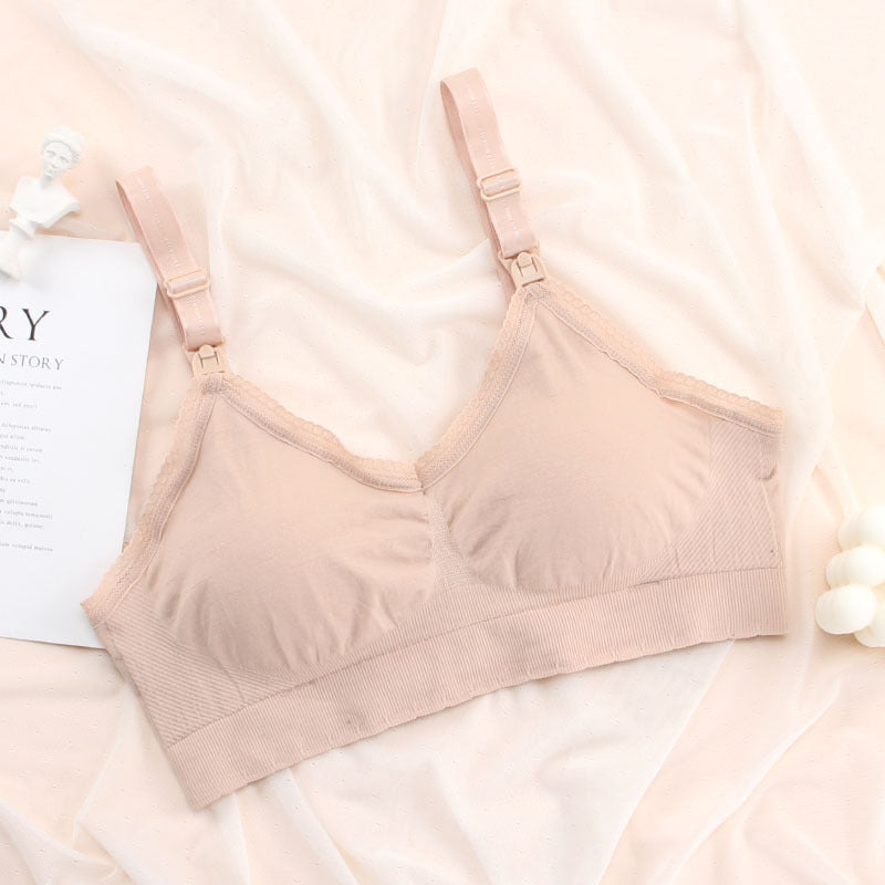 Maternity Front Button Lace Nursing Nursing Bra