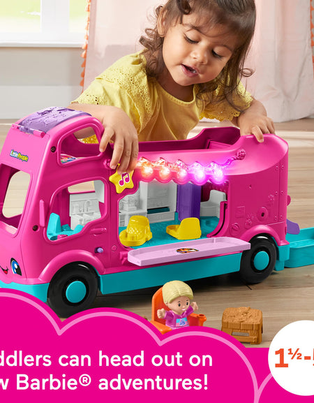 Fisher-Price Little People Barbie Dreamcamper RV Playset for Toddlers