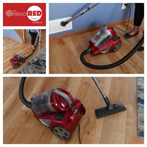 Atrix Revo Red Canister Vacuum Bagless 3-Quart
