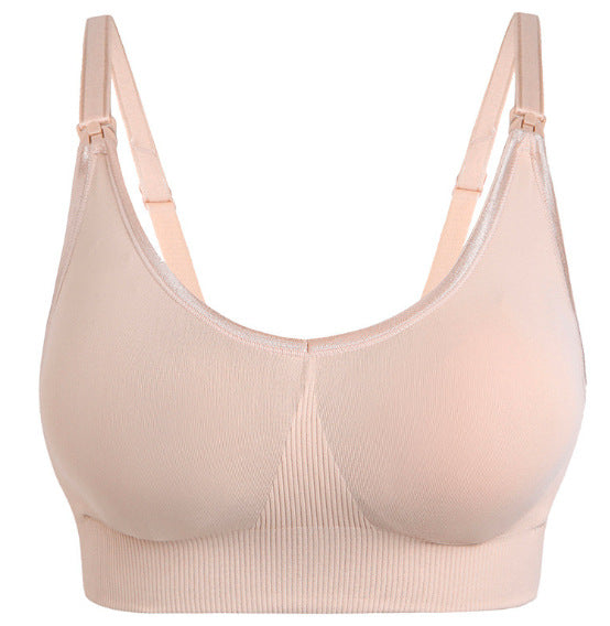 Maternity Nursing Bra Without Steel Ring Front Button