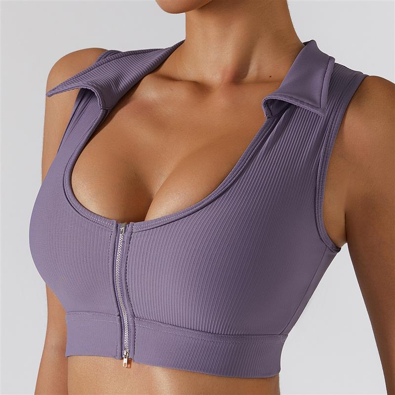 Zipper Gym Set Fitness Clothing Women Sports