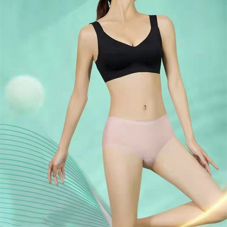 Women's Fashion Breathable Ice Silk Seamless Panties