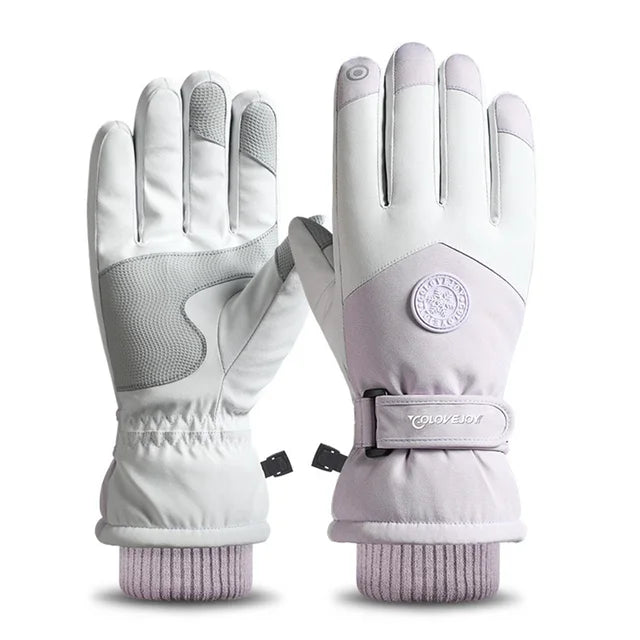 Ski Snowboard Gloves Waterproof wind-resistant Touchscreen, Fits Both Men & Women