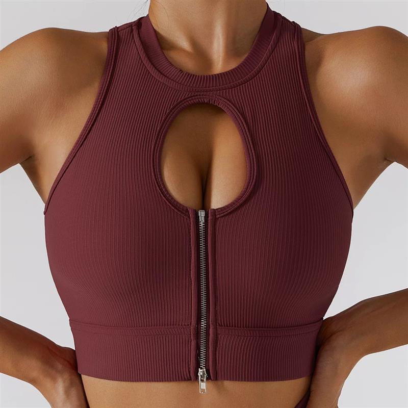 Zipper Gym Set Fitness Clothing Women Sports