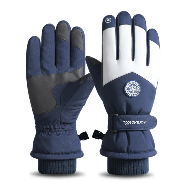 Ski Snowboard Gloves Waterproof wind-resistant Touchscreen, Fits Both Men & Women