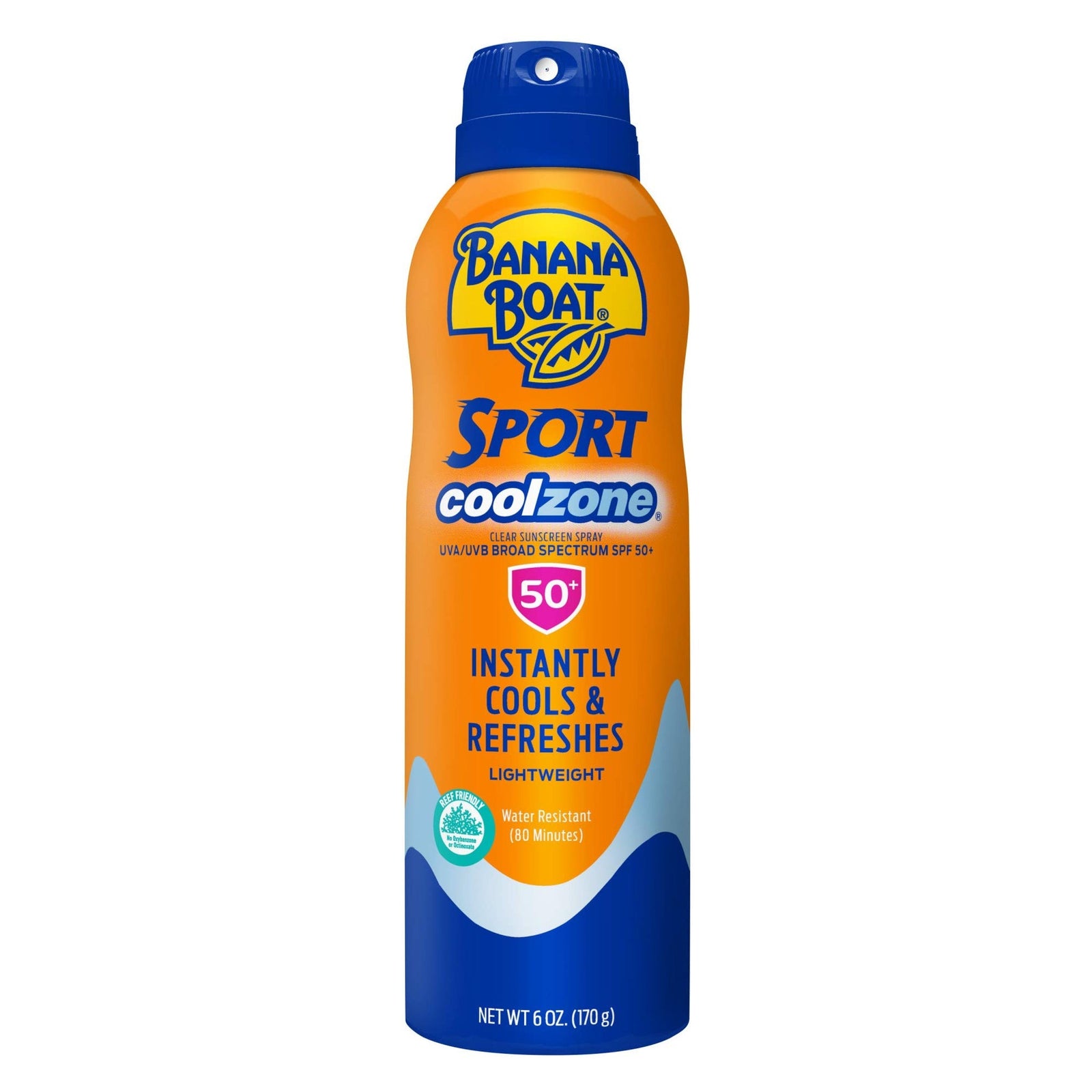 Sport Sunscreen Spray SPF 50, Clear Sunscreen Spray, Banana Boat Sunscreen Spray SPF 50, Oxybenzone Free Sunscreen, 6oz