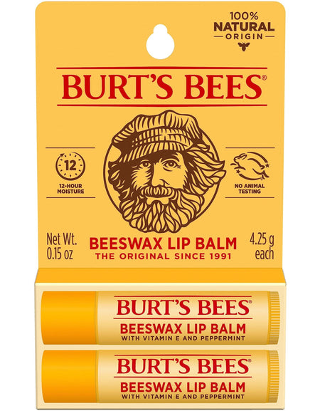 Burt's Bees Lip Balm (2 Tubes)