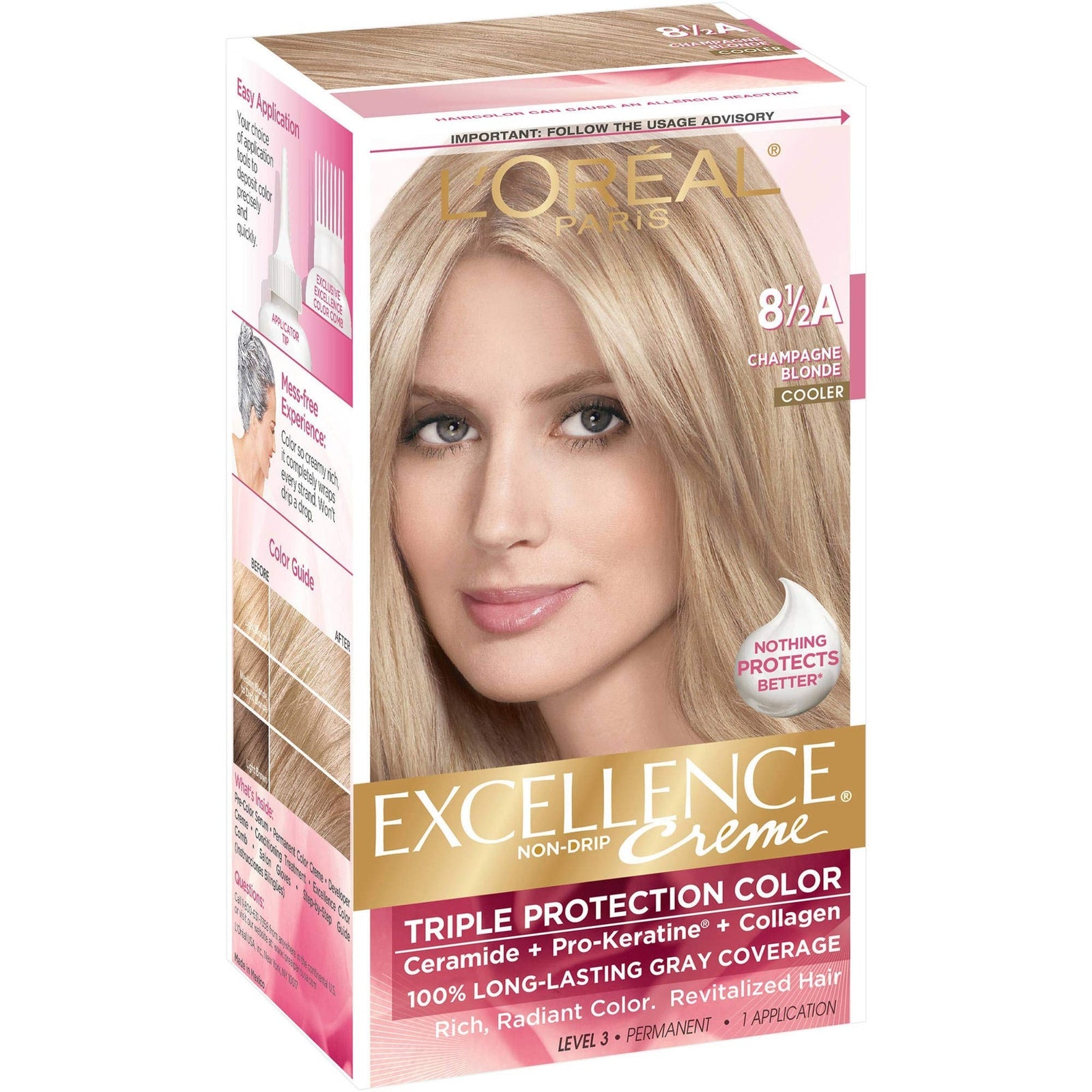 L'Oreal Paris Hair Color - Champagne Blonde (8.5A)