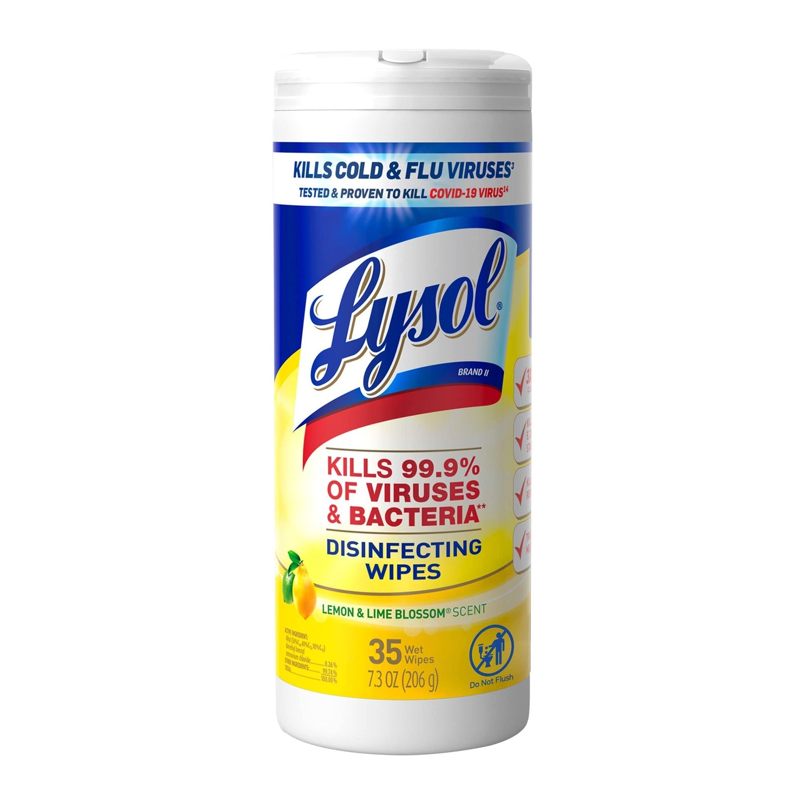 Lysol Disinfectant Wipes Lemon & Lime (35 count)