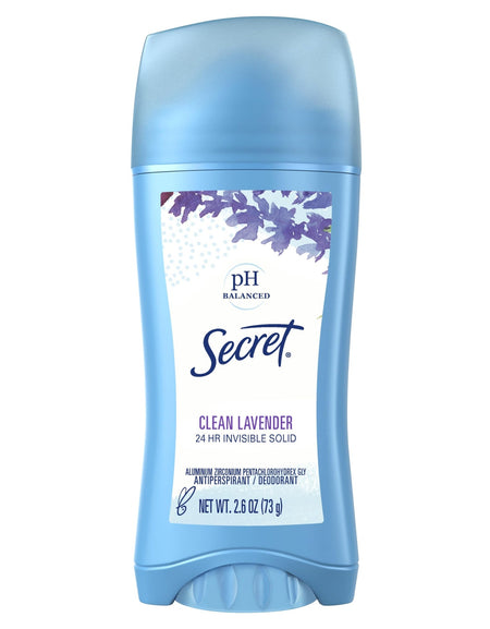 Secret Antiperspirant Deodorant Invisible Solid Lavender (2.6 oz)
