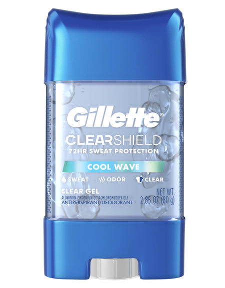 Gillette Antiperspirant Deodorant Clear Gel Cool Wave (2.85 oz)