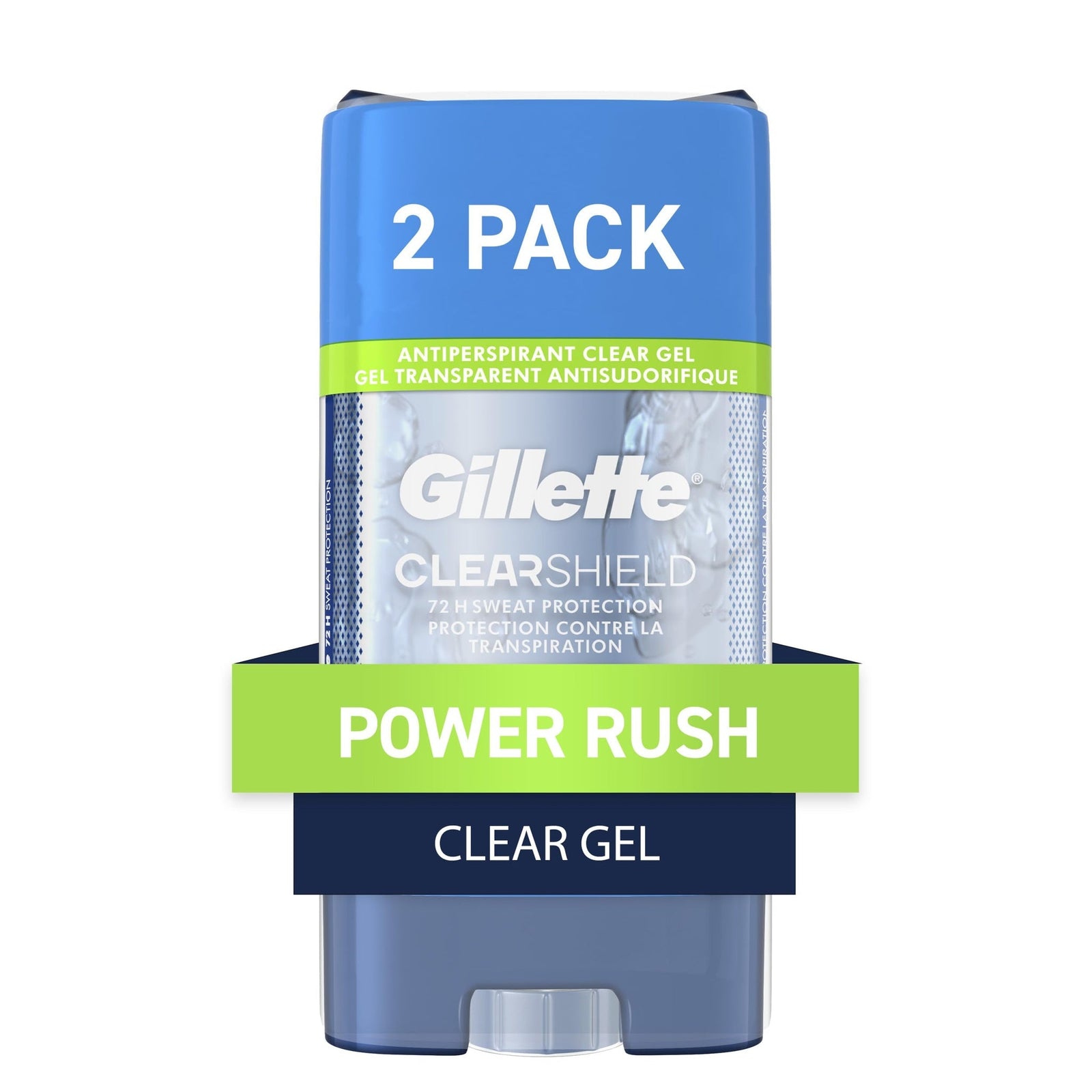 Gillette Antiperspirant Deodorant Power Rush (3.8 oz, Pack of 2)