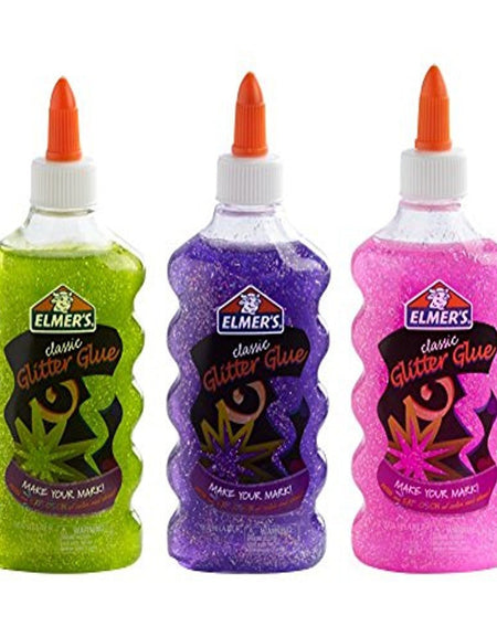 Elmer's Liquid Glitter Glue Assorted Colors (6 oz, Pack of 3)