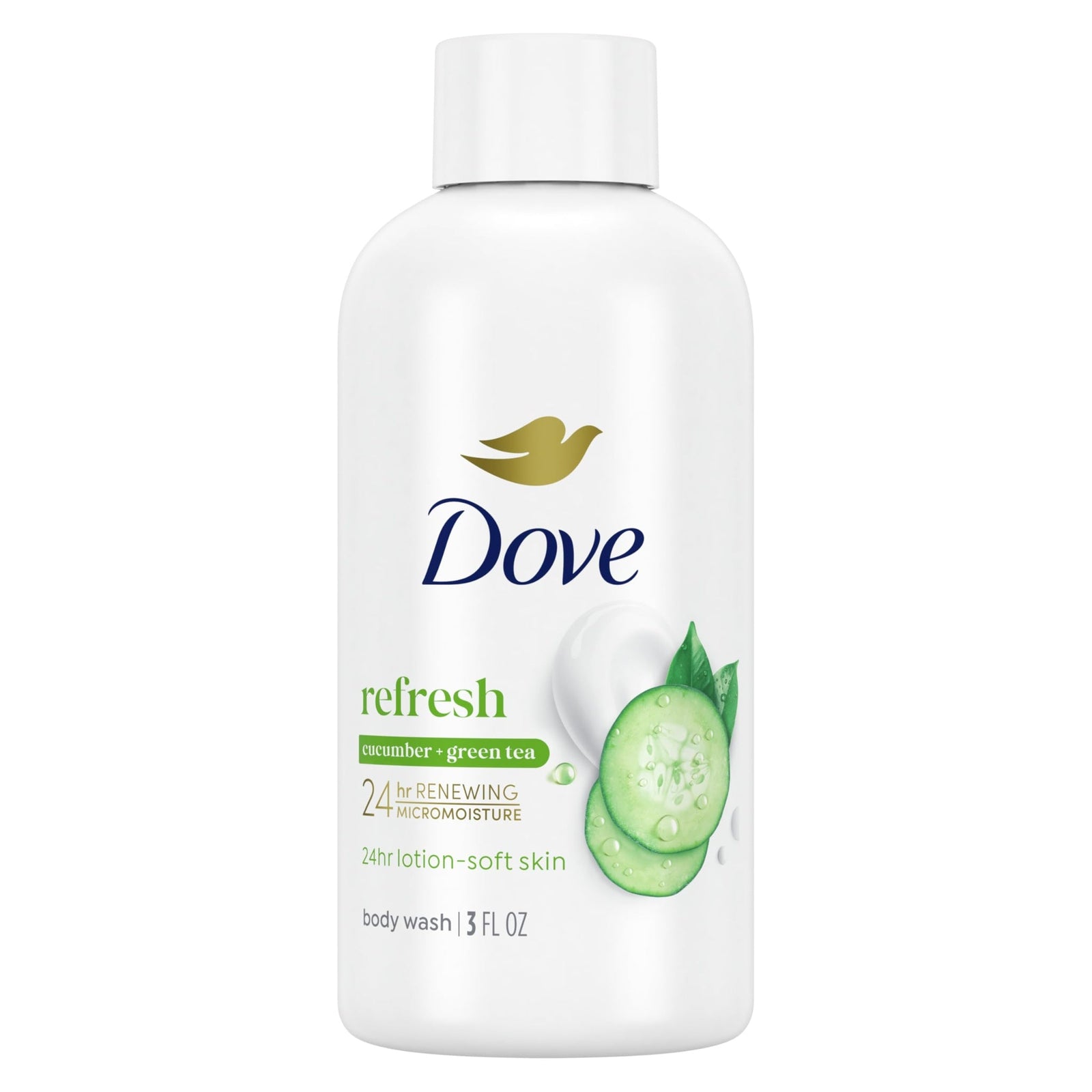 Dove Body Wash Cucumber Green Tea (3 oz)
