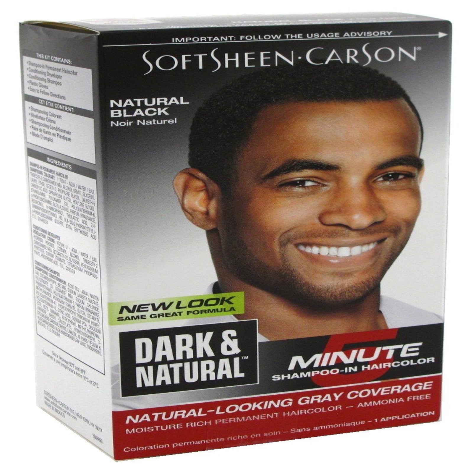 Dark & Natural Men’s Hair Color Natural Black (2 Pack)
