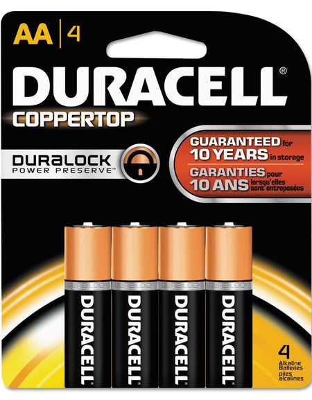 Duracell AA CopperTop Batteries (4 Pack)
