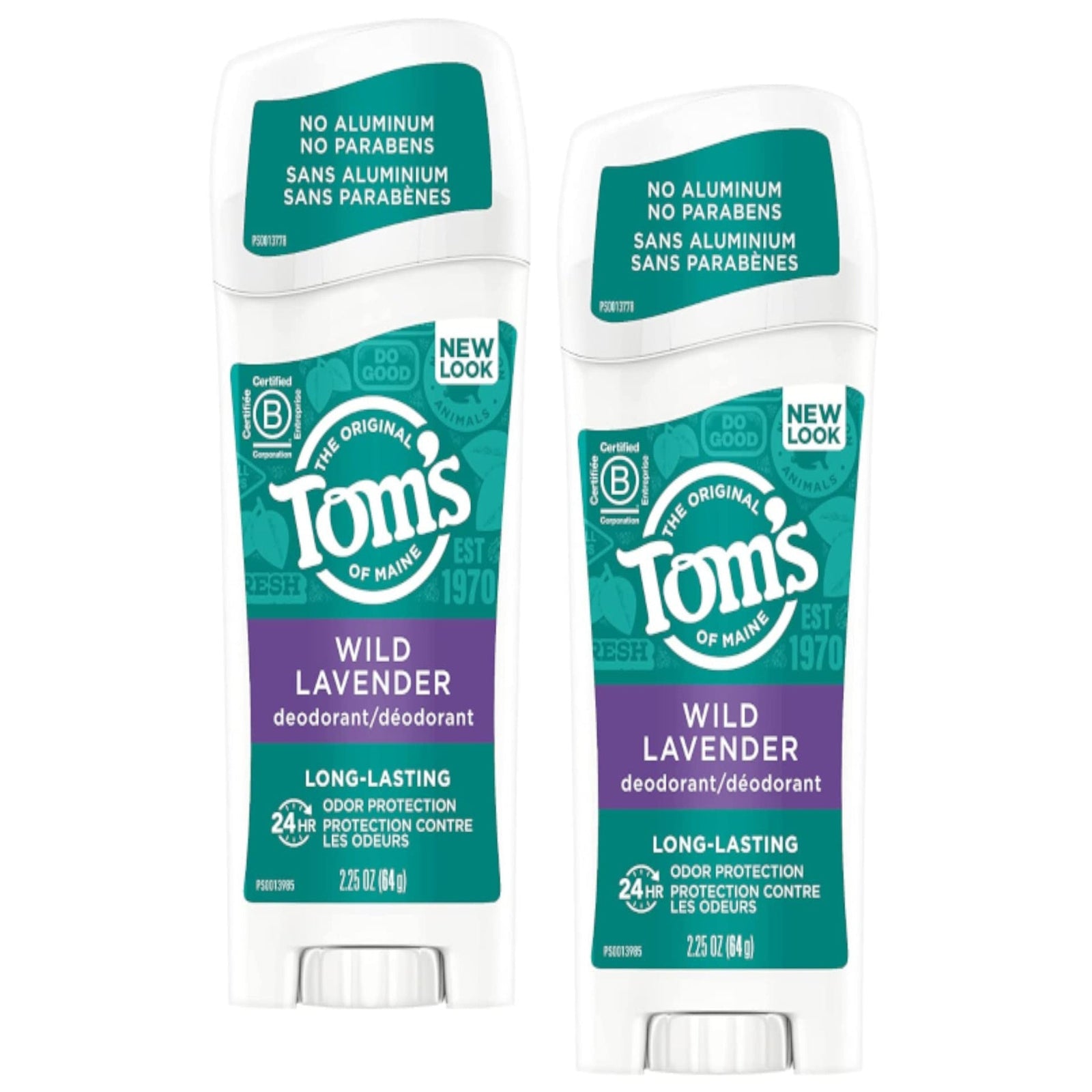 Tom’s of Maine Deodorant Stick Lavender (2.25 oz, Pack of 2)