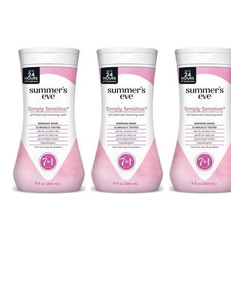 Summer's Eve Cleansing Wash Simply Sensitive (9 oz, Pack of 3)