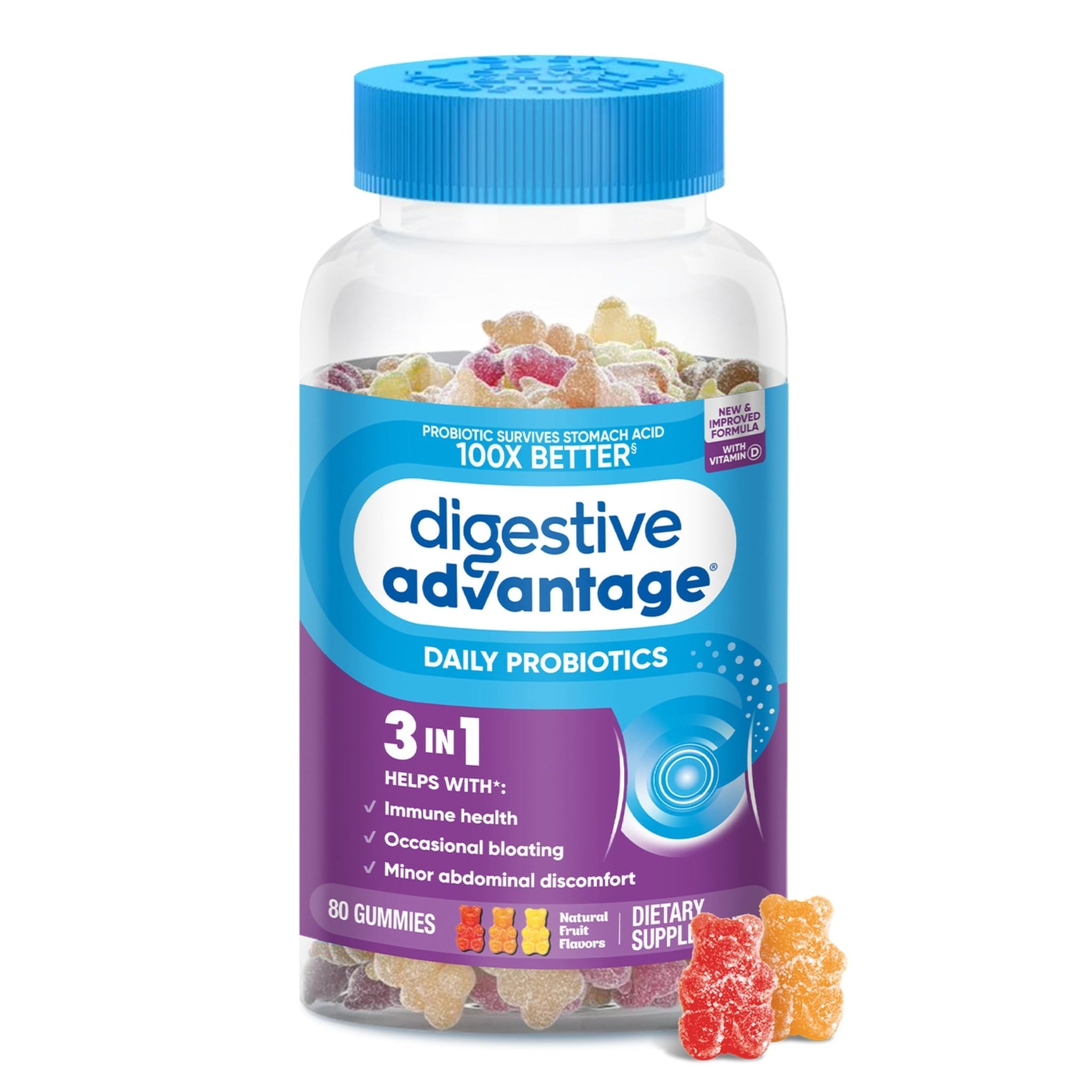 Digestive Advantage Probiotic Gummies (80 Count)