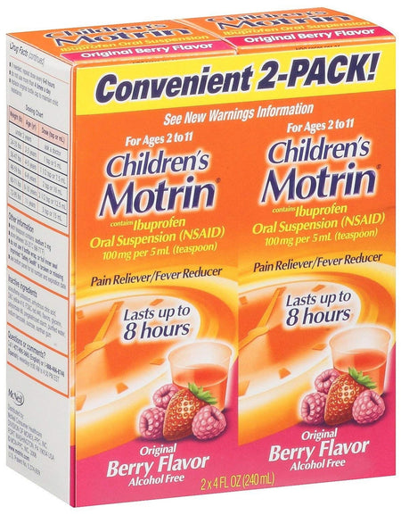 Motrin Children’s Berry Liquid (4 fl oz, Pack of 6)