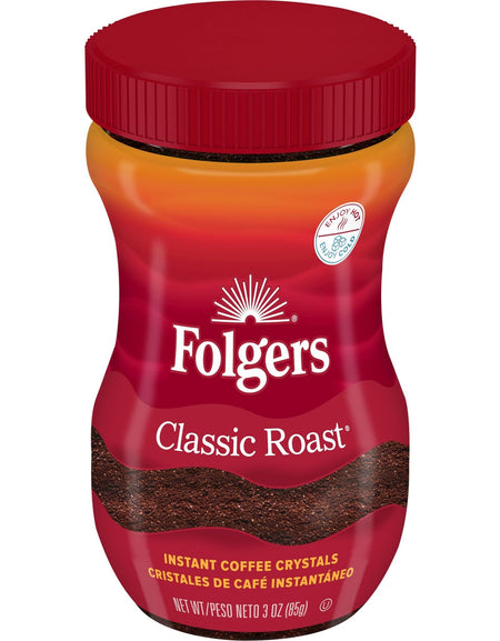 Folgers Classic Roast Instant Coffee (3 oz)