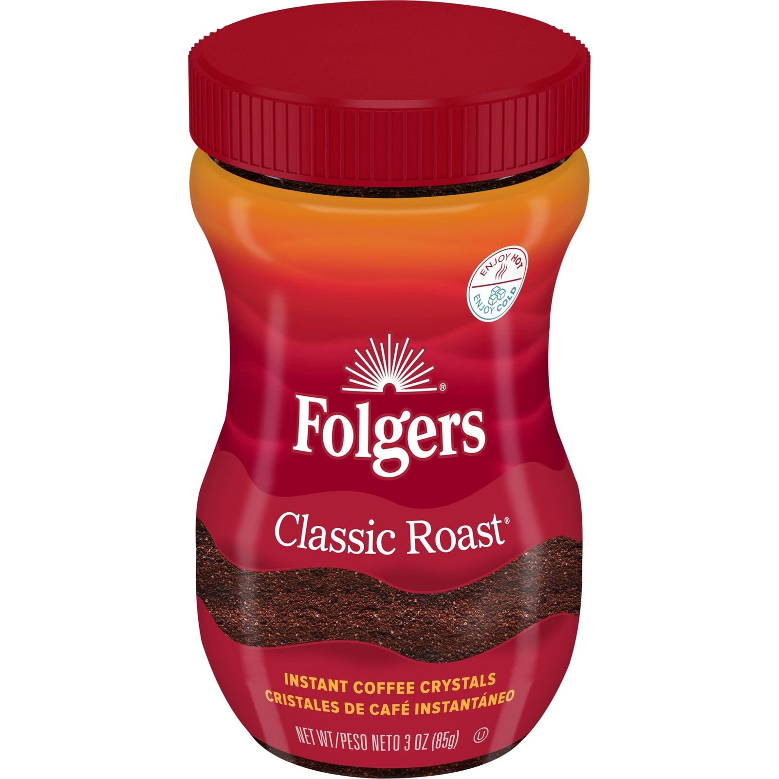 Folgers Classic Roast Instant Coffee (3 oz)